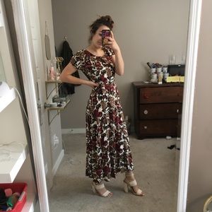 Fall Floral Dress